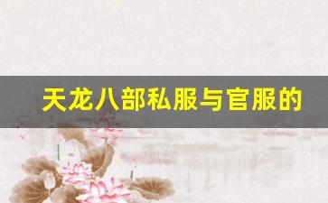 天龙八部私服与官服的 1 大区别：玩过私服就回不去了！
